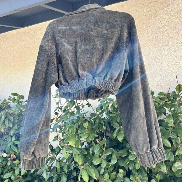 Tularosa Phyllis Jacket Olive Green Corduroy Cropped Size XS fits S - Picture 4 of 6